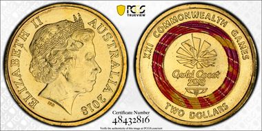 2018 $2 Commonwealth Games Gold Coast MS66