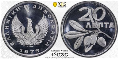 1973 20 Lep KM-105 MS68PL
