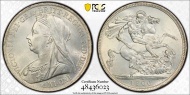 1900 Crown S-3937 LXIV Edge MS64