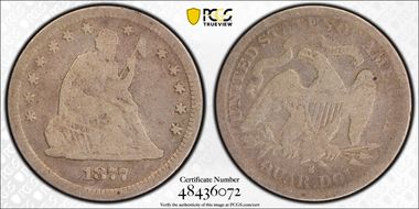 1877-S/S 25C S/Horizontal S G6