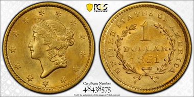 1851 G$1 MS61