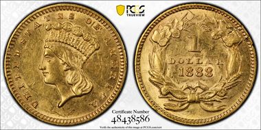 1888 G$1 MS61