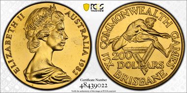 1982 $200 Commonwealth Games N1