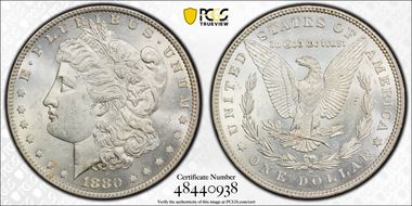 1880-O $1 AU58
