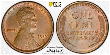 1912-D 1C MS64BN