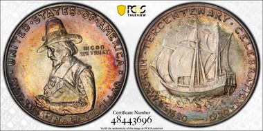 1920 50C Pilgrim MS67+