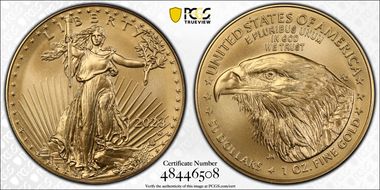 2023-W $50 Burnished Gold Eagle SP70
