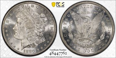 1880-S $1 MS64