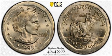 1999-P SBA$1 MS67