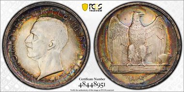 1927-R 5 L *FERT* KM-67.1 MS65