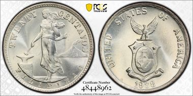 1938-M 20C MS65