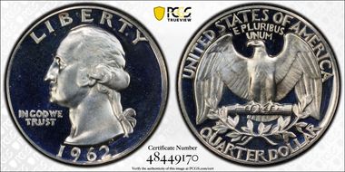 1962 25C PR66+ DCAM
