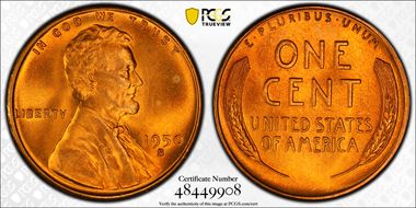 1950-S/S 1C RPM FS-504 MS66+ RD