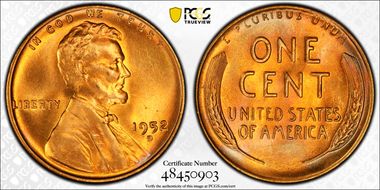 1952-D/S 1C OMM FS-511 MS65RD