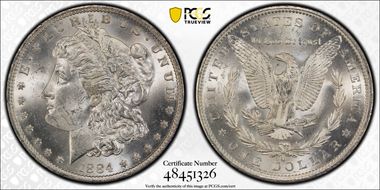 1884-O $1 MS63