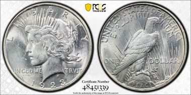 1923-D $1 MS62