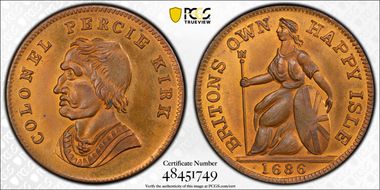 (1860) Token Rulau-Conn-185 Aaron White New Boston, CT MS66RB