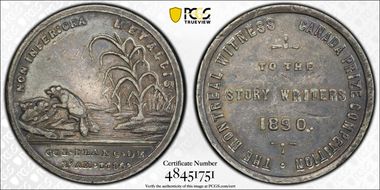 1890 Token BR-608 WM Montreal Witness Competition AU53