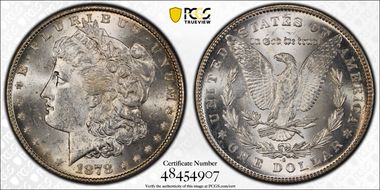 1878-S $1 MS62