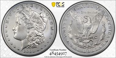 2021-O Privy $1 Morgan Dollar 100th Anniversary MS69