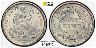 1877-CC 10C MS63