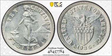 1935-M 10C KM-169  Ag MS63