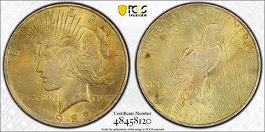 1922 $1 MS63