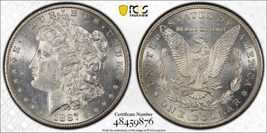 1887-S $1 VAM 2, S/S MS61