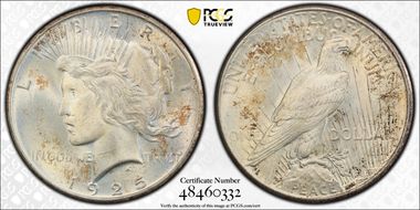 1925 $1 MS65+ 