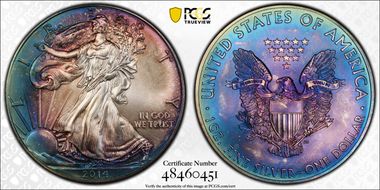 2014 $1 Silver Eagle MS67