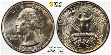 1992-P 25C MS65