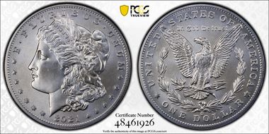 2021-O Privy $1 Morgan Dollar 100th Anniversary MS69