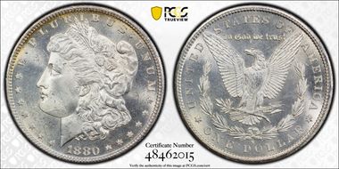 1880-S $1 MS64