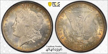 1878 8TF $1 VAM 5 Doubled RIB MS63