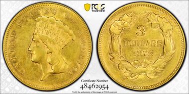 1878 $3 AU55