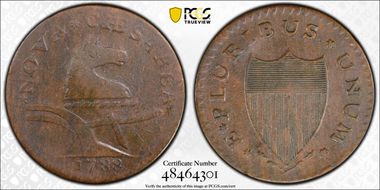 1788 NJ 1/2P Brushed Mane, Maris 67-v VF30BN