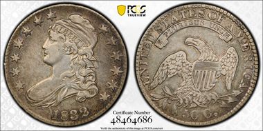 1832 50C Small Letters XF40