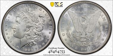 1883 $1 MS64