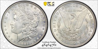 1887 $1 MS64