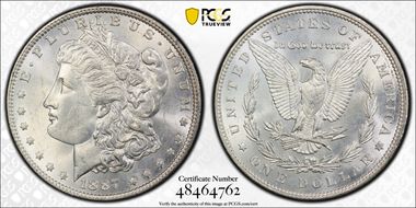 1887 $1 MS62