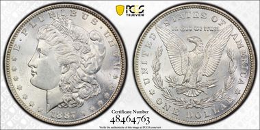 1887 $1 MS63