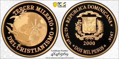 2000 2000 P Christianity Gold PR69DCAM