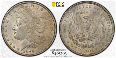 1878 7TF $1 Reverse of 1879 N1