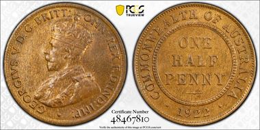 1922 1/2D MS63BN