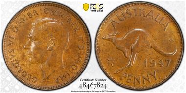 1947 Y. (p) 1D MS63BN