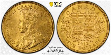 1912 $5 MS63