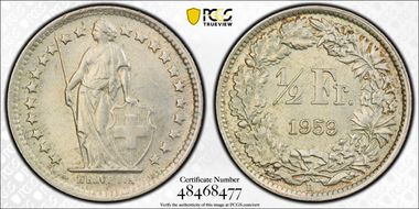 1959 B 1/2 Fr MS61