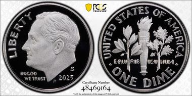 2023-S 10C Silver PR70DCAM