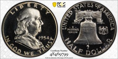 1954 50C PR65