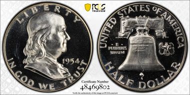 1954 50C PR65